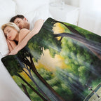 Pedestal of Time Shrink-resistant Throw Blanket