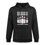 When I Was Younger Bowling Funny Humor Gag Bowler Men Women Shape Retention Hoodie