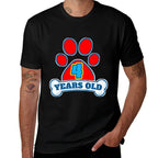 4 Year Old 4th Birthday Paw Themed Party Gift Boys Girls  Breathable T-Shirt