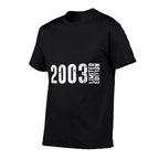 2003 Limited Edition And 20th Birthday  Oversized Silhouette T-Shirt