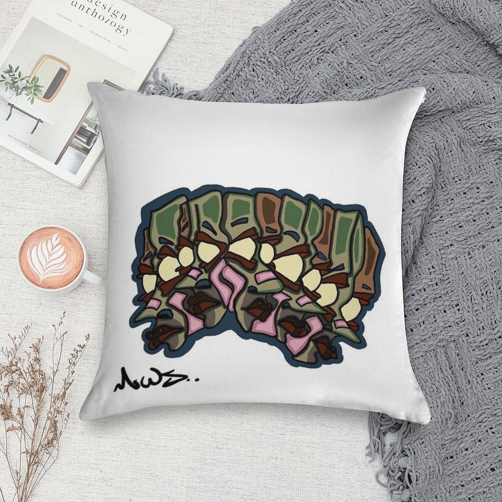 Front Pivots Face Soft Gift Ready Throw Pillow