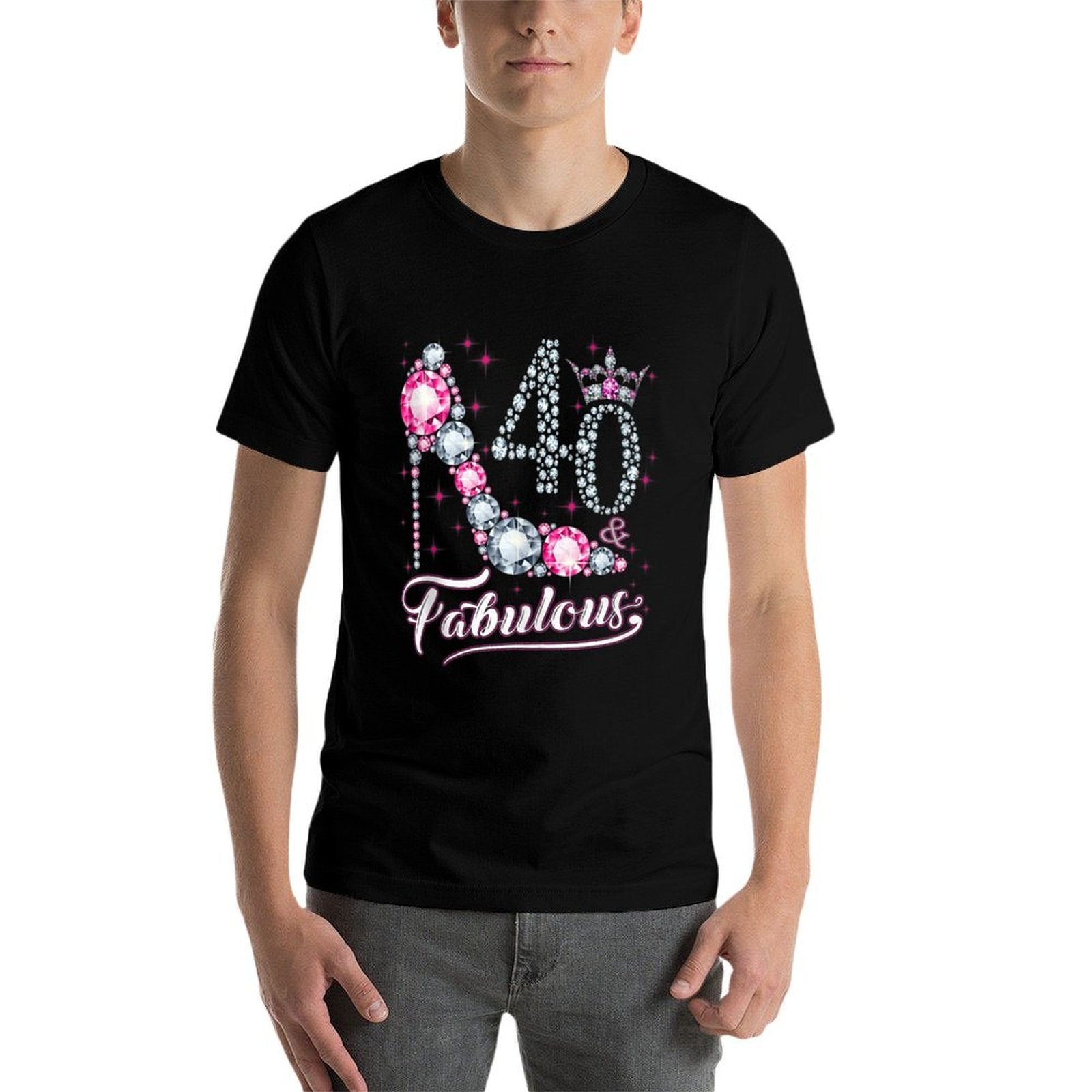 40 And & Fabulous 1980 40Th Birthday Gift For Womens  Fade-proof Color T-Shirt