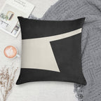ABSTRACT SHAPES 02 Soft Short Plush Fabric Throw Pillow
