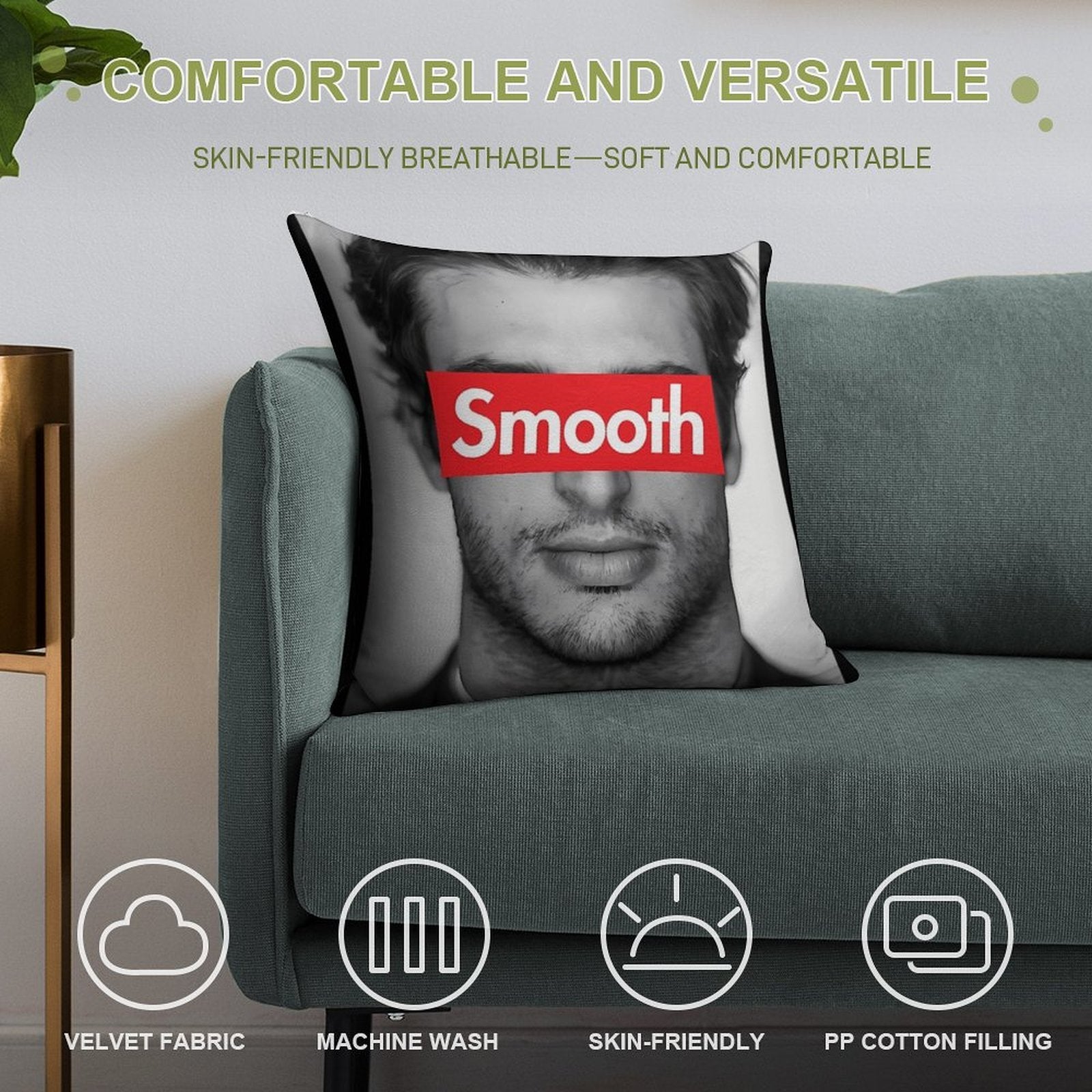 Sainz Soft Warmth Comfort Throw Pillow