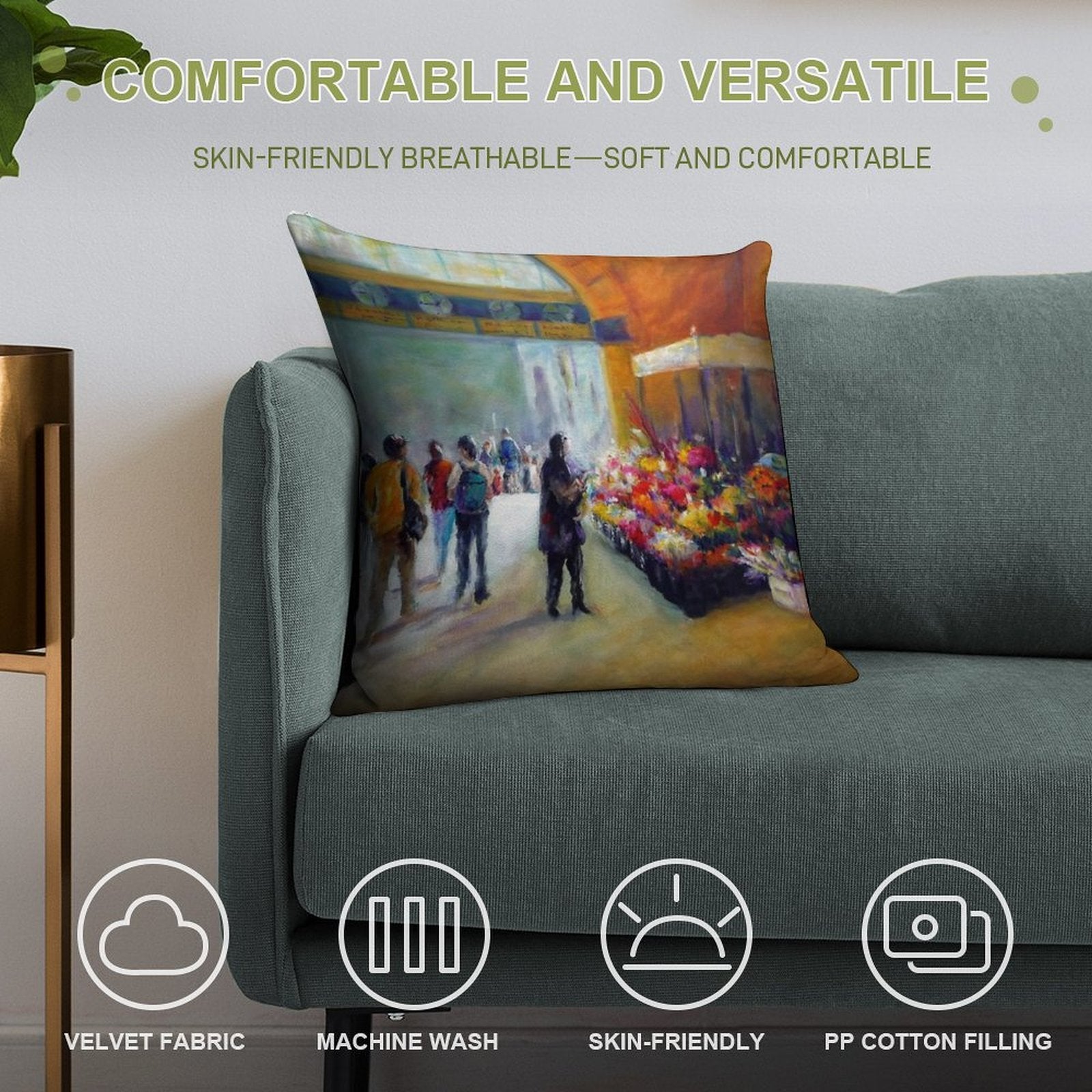 Under The Clocks (Flinders Street Station - Melbourne) Soft Skin-Friendly Throw Pillow