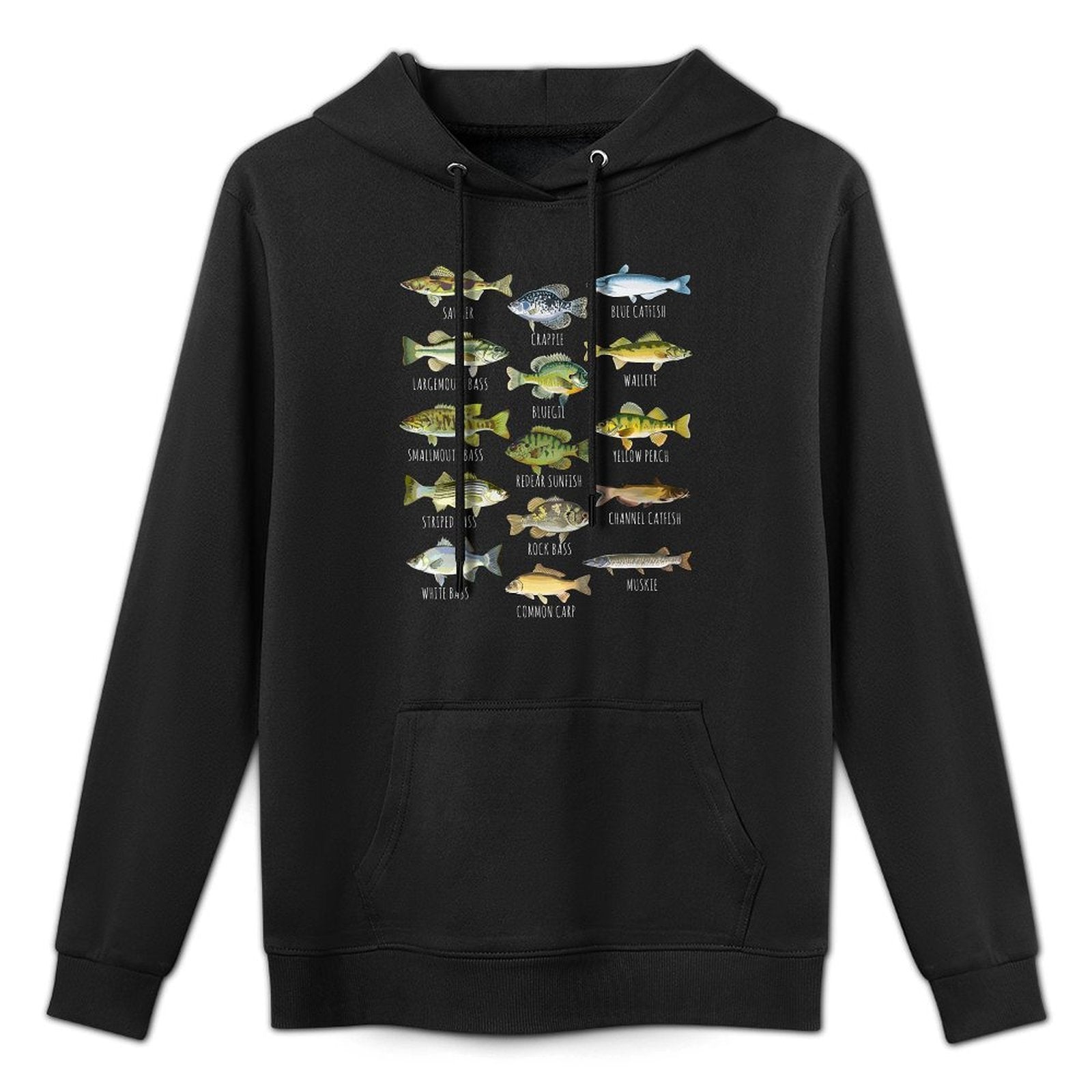 Do You Know Fish Co. Fish Species Biology Types Of Freshwater Fish Fishing Adjustable Hood Hoodie