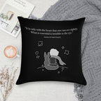 THE LITTLE PRINCE (black And White) Soft Fade-Resistant Throw Pillow