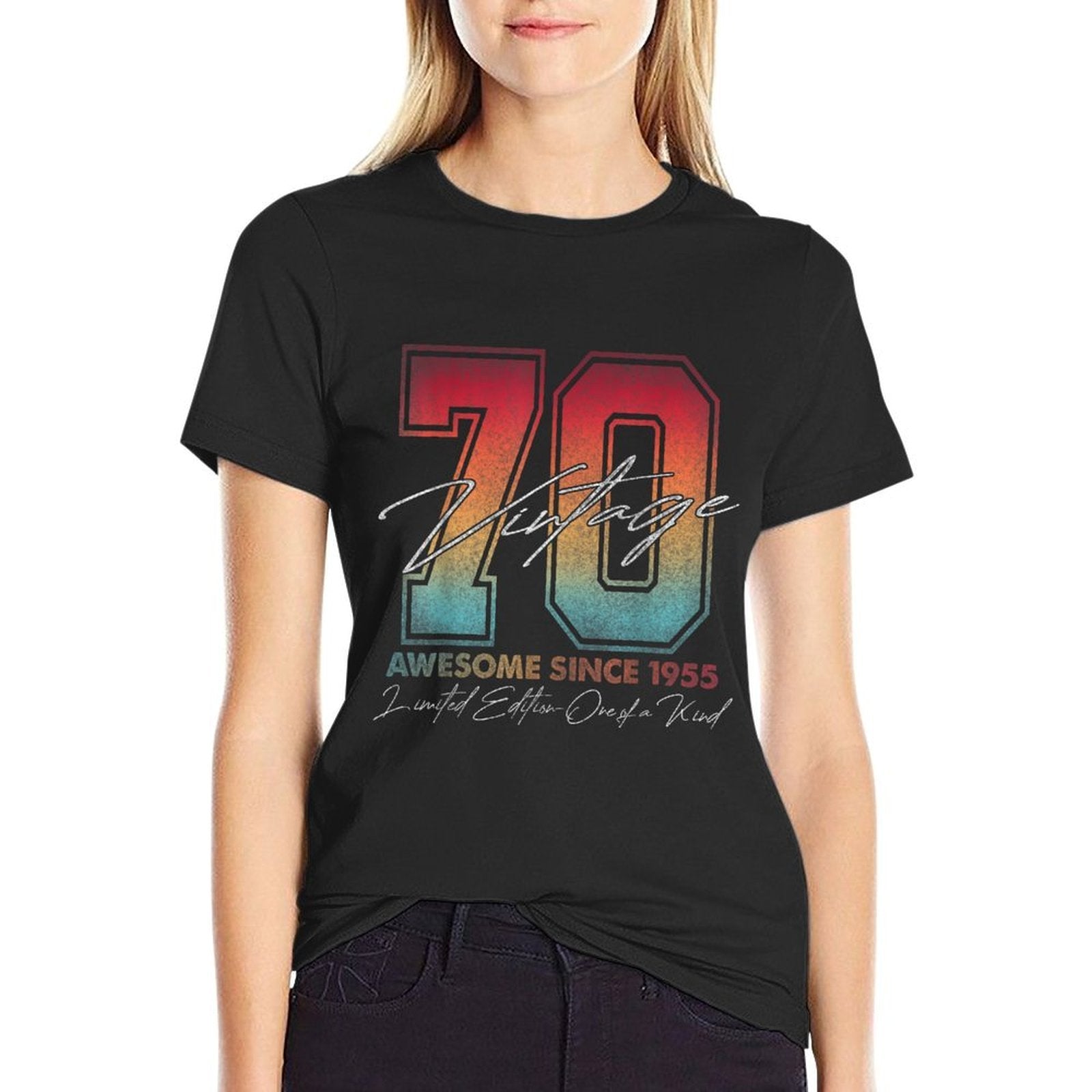 70 Year Old Gifts Vintage 1955 Limited Edition 70th Birthday  Easy-care T-Shirt