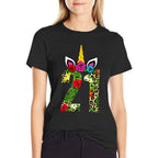 21 Years Old Birthday Girl Floral Unicorn 21st Birthday Kids  Soft T-Shirt