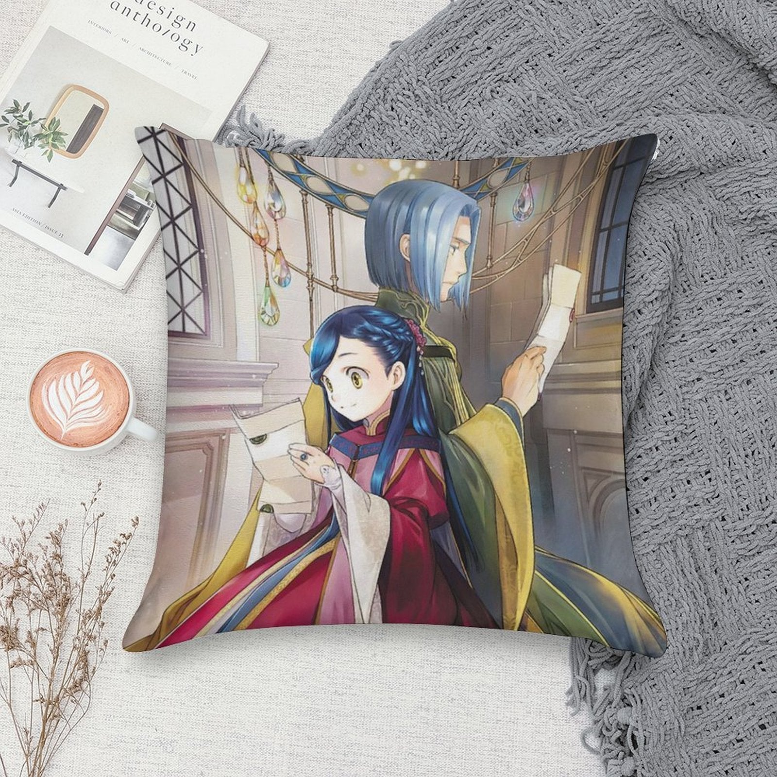 Ascendance of A Bookworm Rozemyne Ferdinand Soft Bedroom Essential Throw Pillow