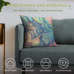 Ocean Wave Soft Washable Throw Pillow