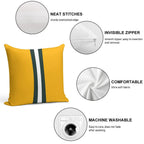 Green Bay Packers Stripes Design Soft Decorative Cover Throw Pillow