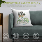 Kraken in The Tub Soft Durable Construction Throw Pillow