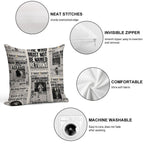 Fantasy Newspaper Soft Luxury Feel Throw Pillow