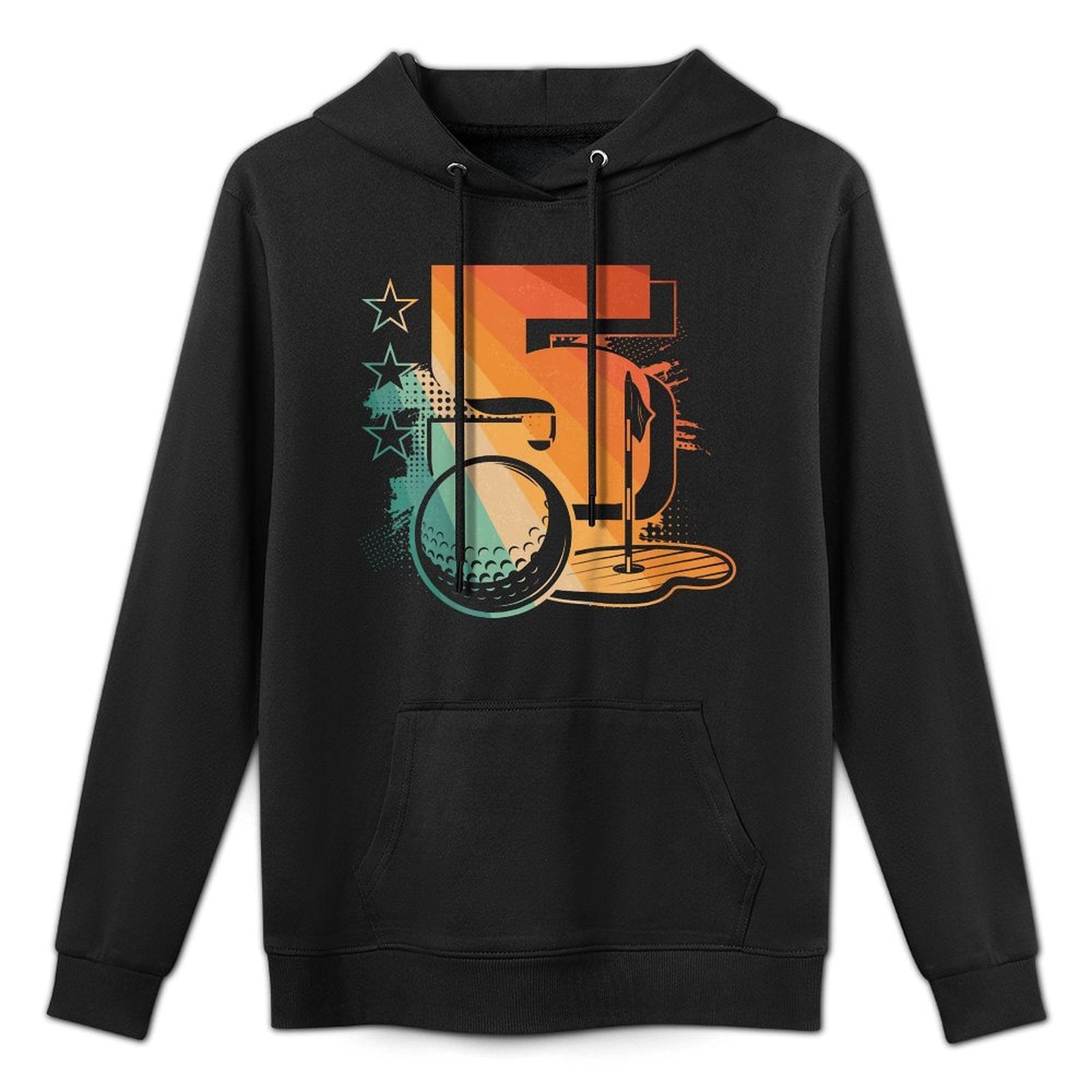 Kids 5th Birthday Boy Golf Player Golf 5 Years Old Versatile Streetwear Hoodie