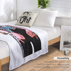 Pet Detective Cartoon Travel-friendly Throw Blanket
