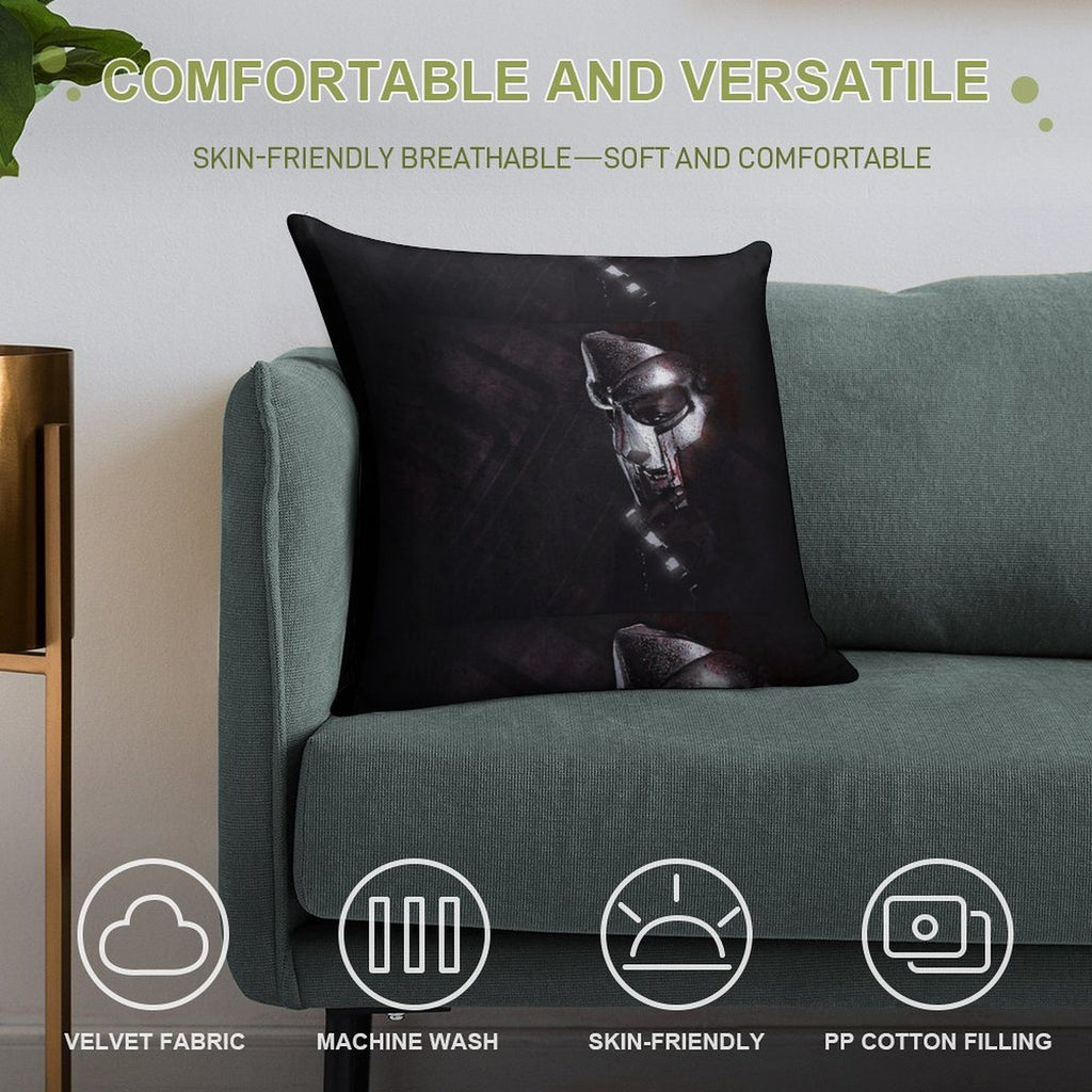 Metalface Soft Multiple Sizes Throw Pillow