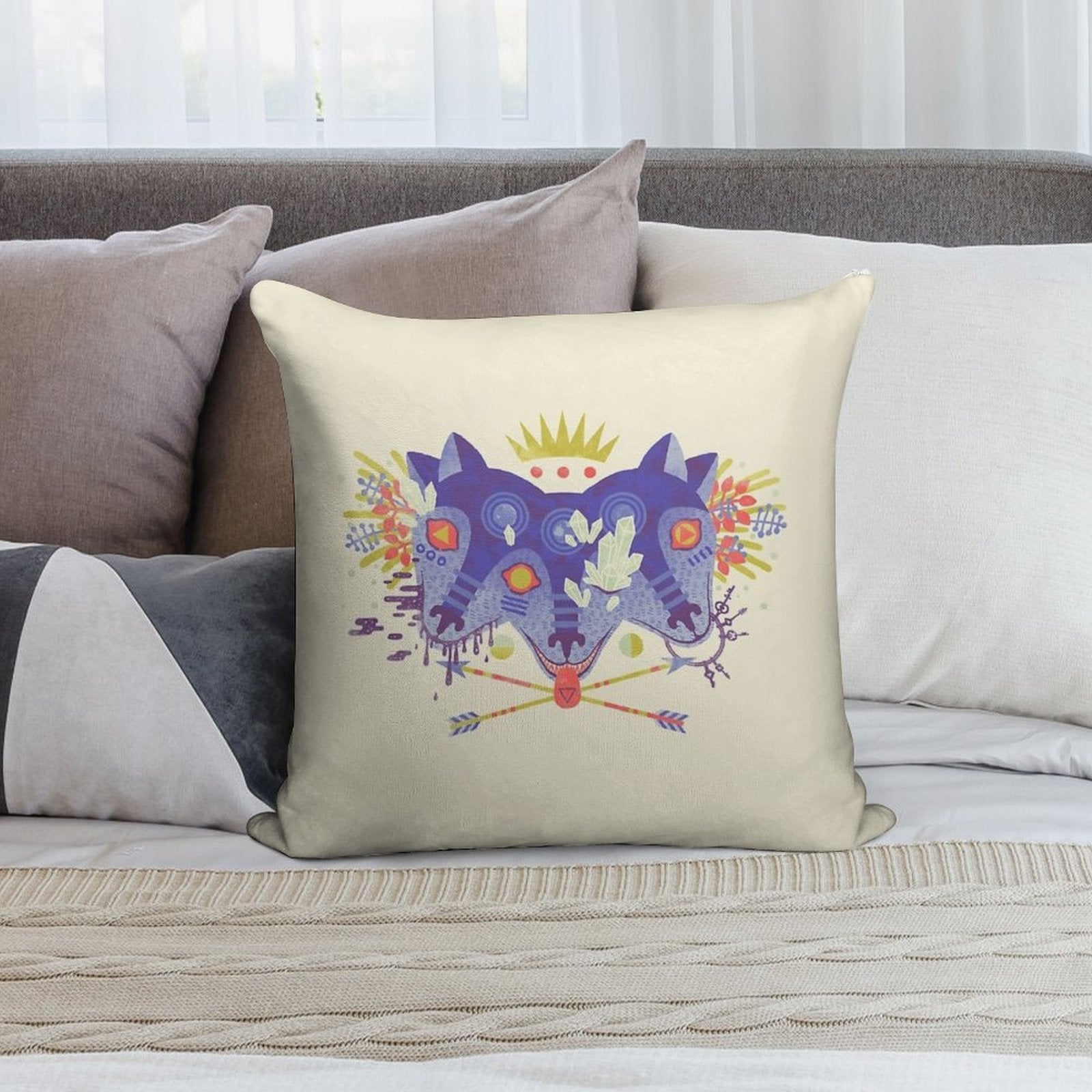 The Gatekeeper Soft High-Density Material Throw Pillow