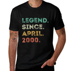 25 Years Old Legend Since April 2000 25th Birthday  Graphic-printed T-Shirt
