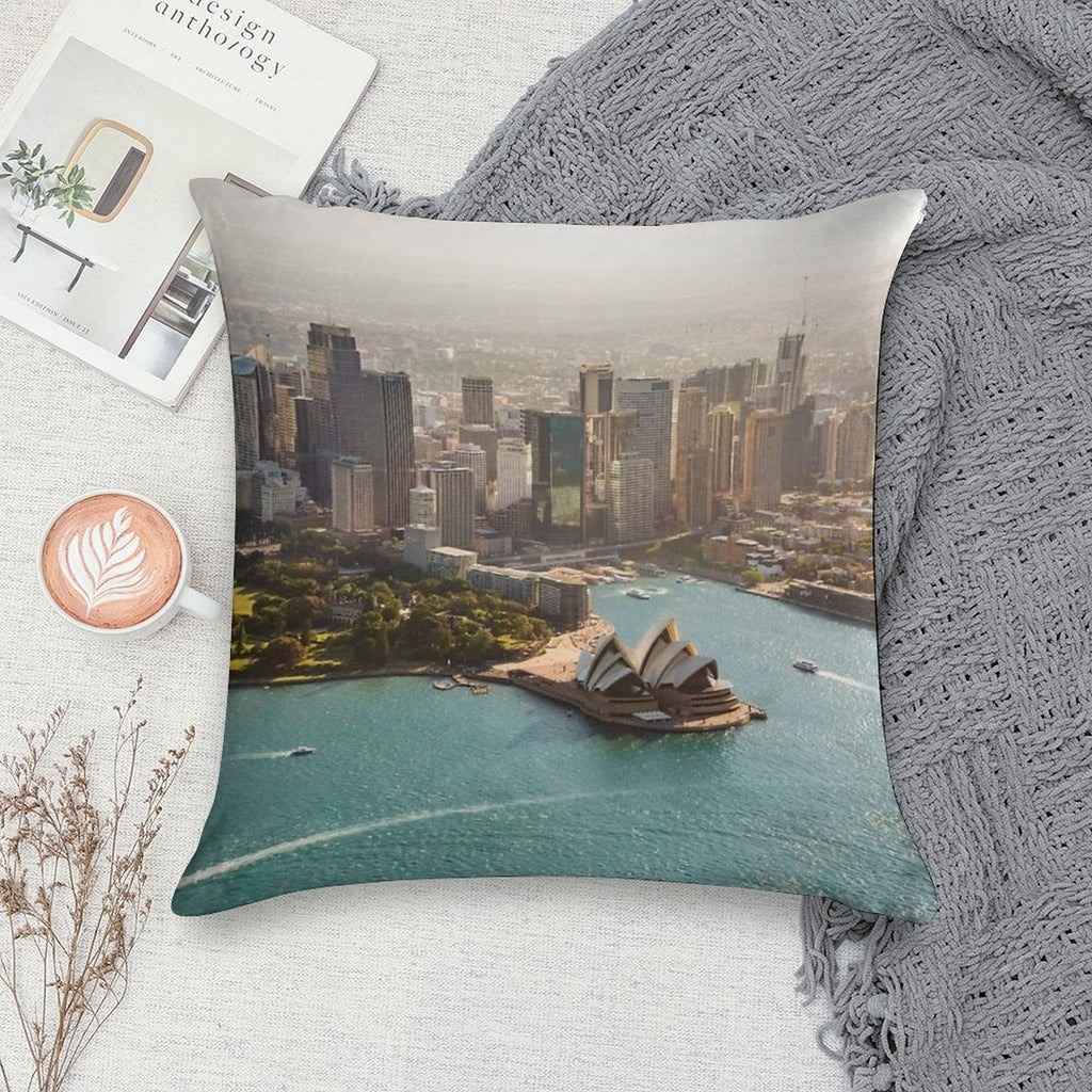 Sydney from The Sky Soft Multiple Sizes Throw Pillow
