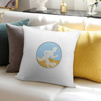 Adventurer Boy And Dog Soft Home Decor Throw Pillow