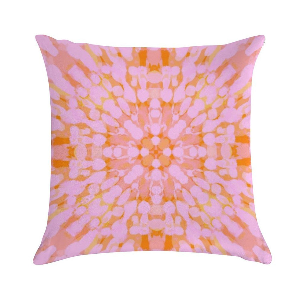 Dramatic Preppy Pastel Abstract Art Pattern. Soft Gift Ready Throw Pillow