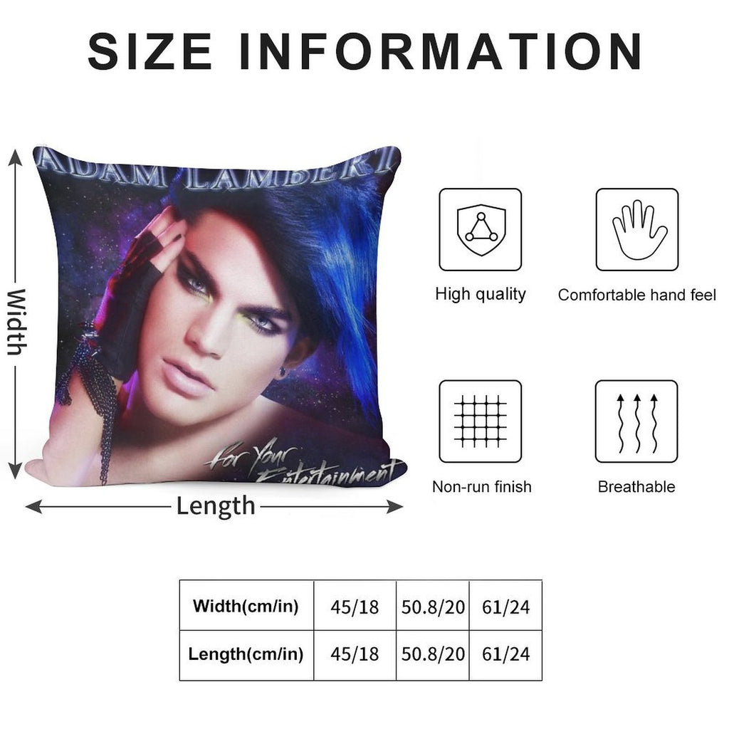 Adam Lambert for Your Entertainment Soft Warmth Comfort Throw Pillow