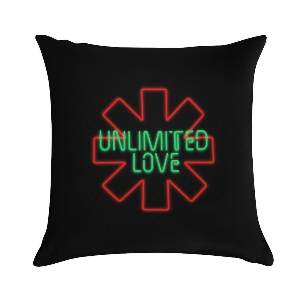 Unlimited Love (Red Hot Chili Peppers) Soft Reinforced Edging Throw Pillow