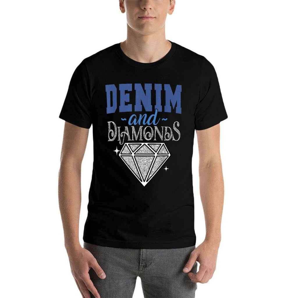 Denim And Diamonds Stylish Blue Denim  Lightweight T-Shirt