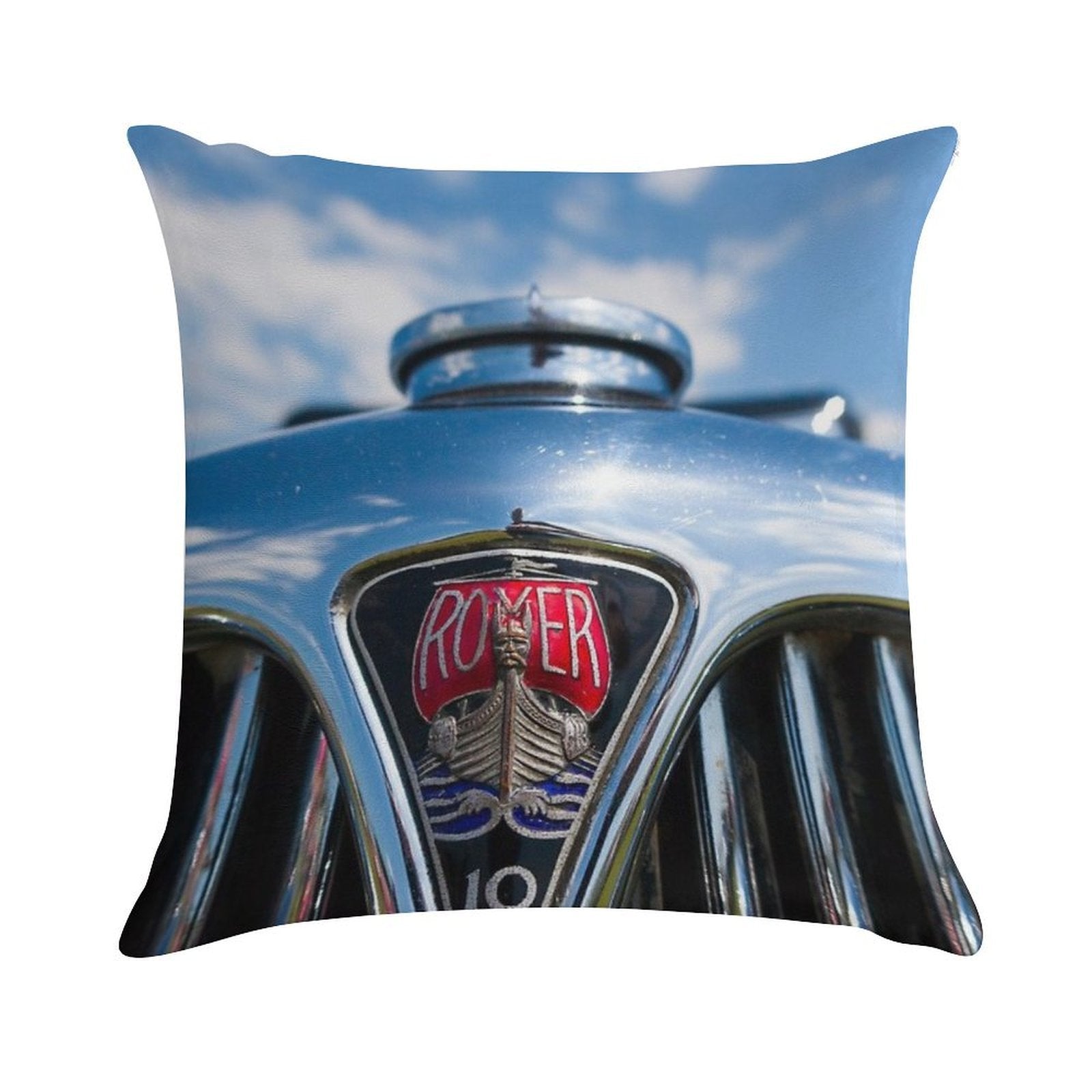 Rover 10 Grille Soft Short Plush Fabric Throw Pillow
