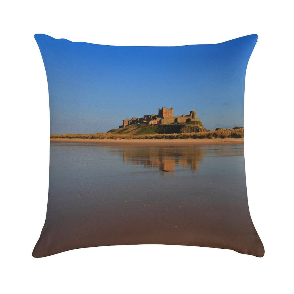 Bamburgh Castle Soft Skin-Friendly Throw Pillow