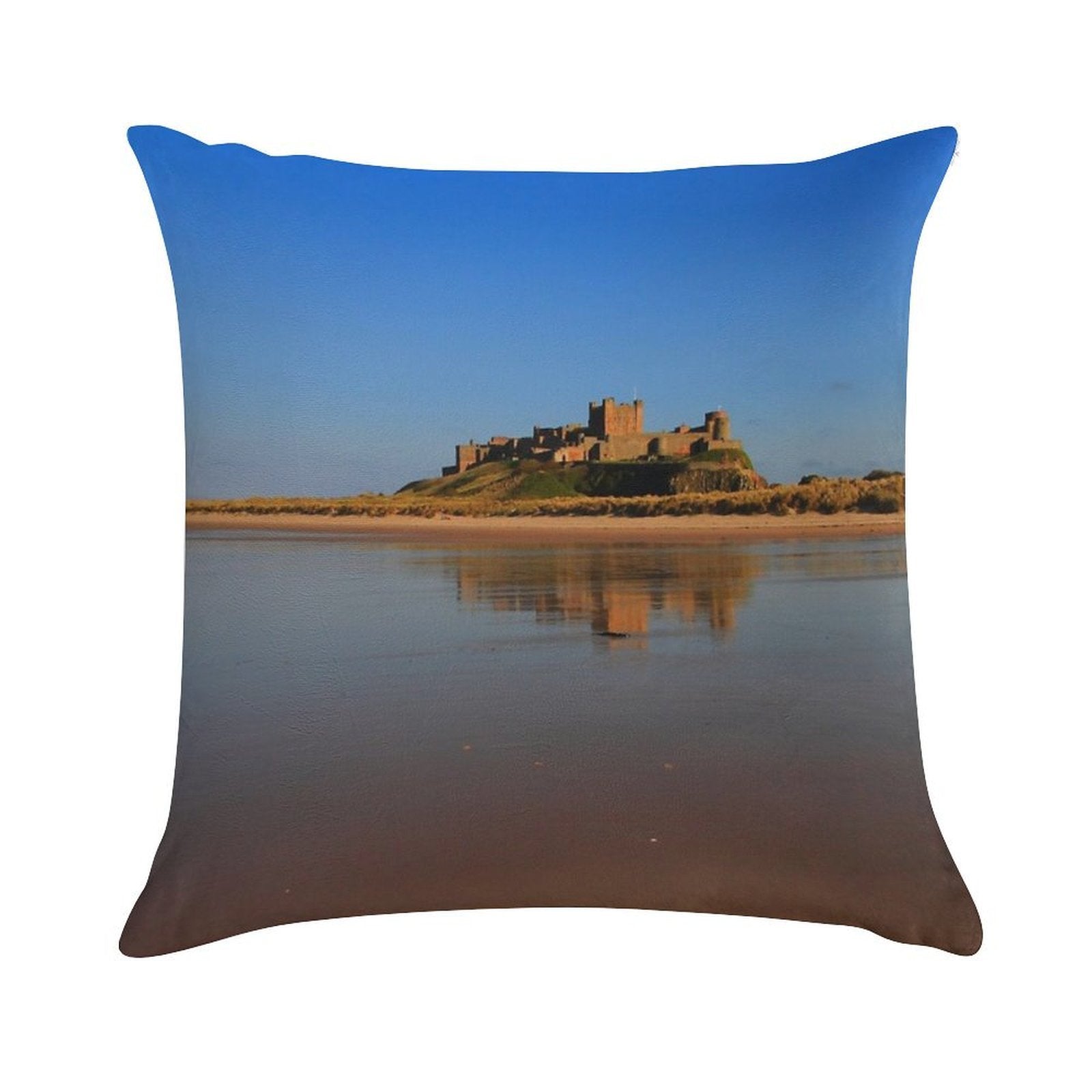 Bamburgh Castle Soft Skin-Friendly Throw Pillow
