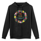 40 Years Loved Cool Flowers Pattern Wife, Mom 40th Birthday Kangaroo Pocket Hoodie