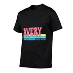 AVERY Name Personalized Cute Idea Groovy Women AVERY  Summer-ready Fabric T-Shirt