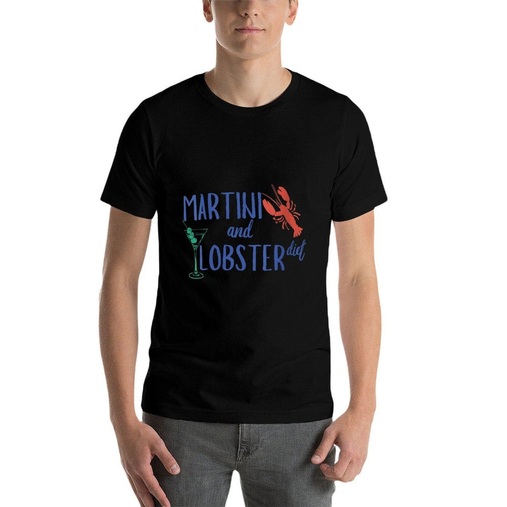 Womens Martini And Lobster Diet Aesthetic Fisherman Core  Quick-drying T-Shirt
