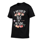 A Melhor Avo Do Mundo Portuguese Grandma Floral  Oversized Silhouette T-Shirt
