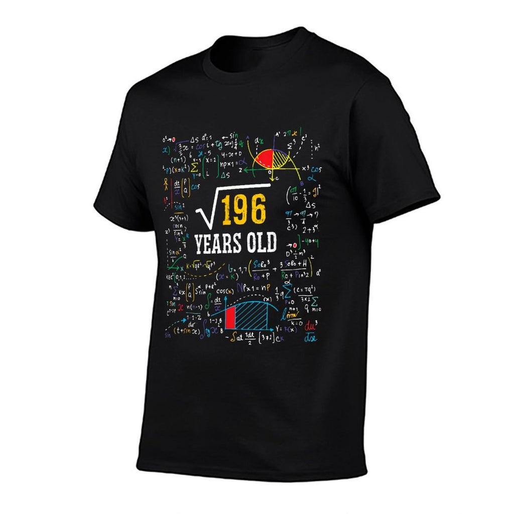 Square Root of 196 Boys Girls 14 Years Old 14th Birthday  High-quality Stitching T-Shirt