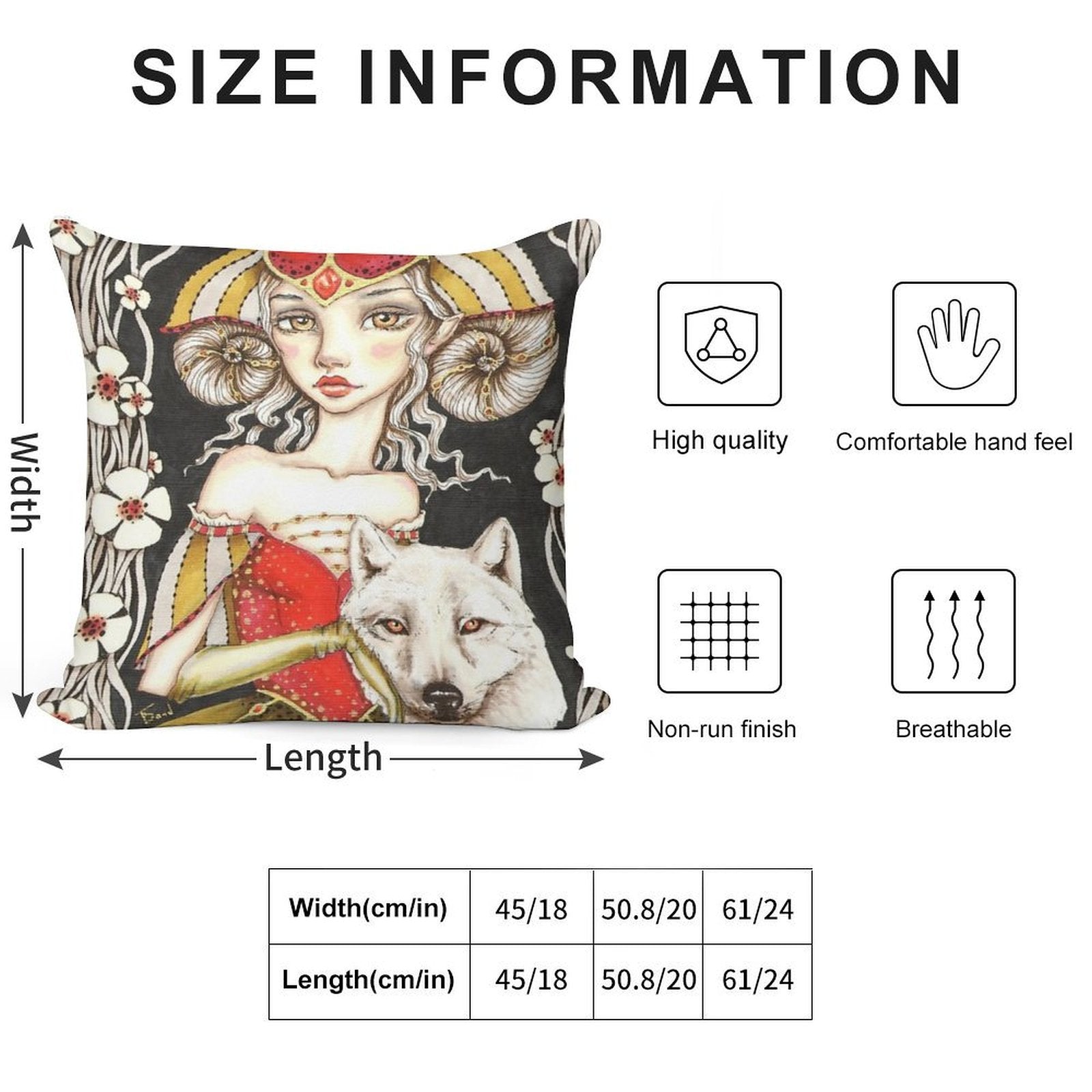 Werewolf Queen Soft Fade-Resistant Throw Pillow