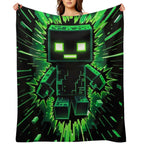 Creeper Explosion 2 Sustainable Throw Blanket