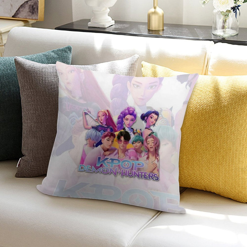 Kpop Demon Hunters Soft Luxury Feel Throw Pillow