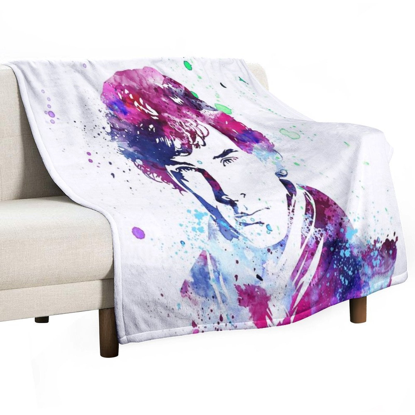 Benedict Cumberbatch Sherlock Plush Throw Blanket