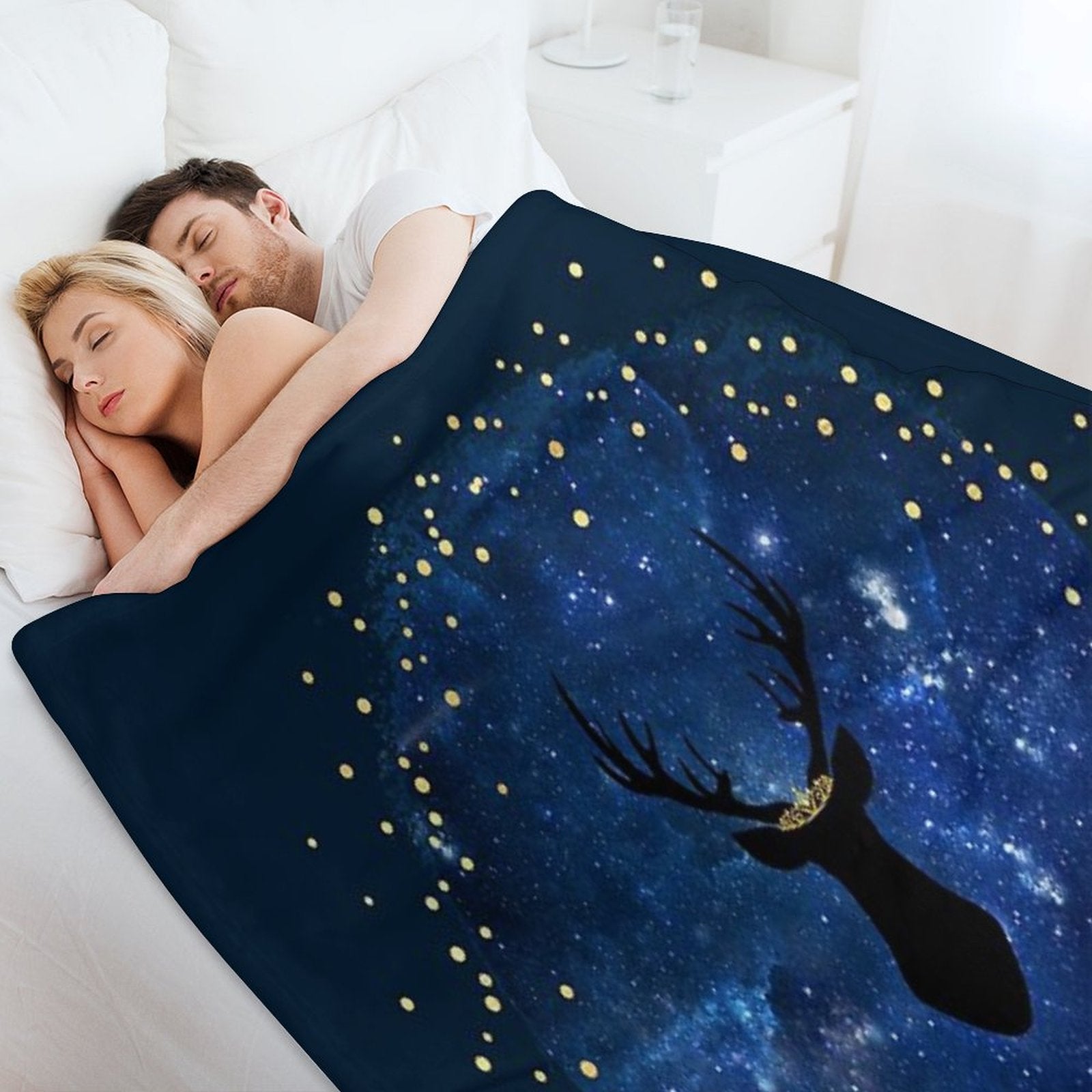 The Stag of Stars Anti-pilling Throw Blanket