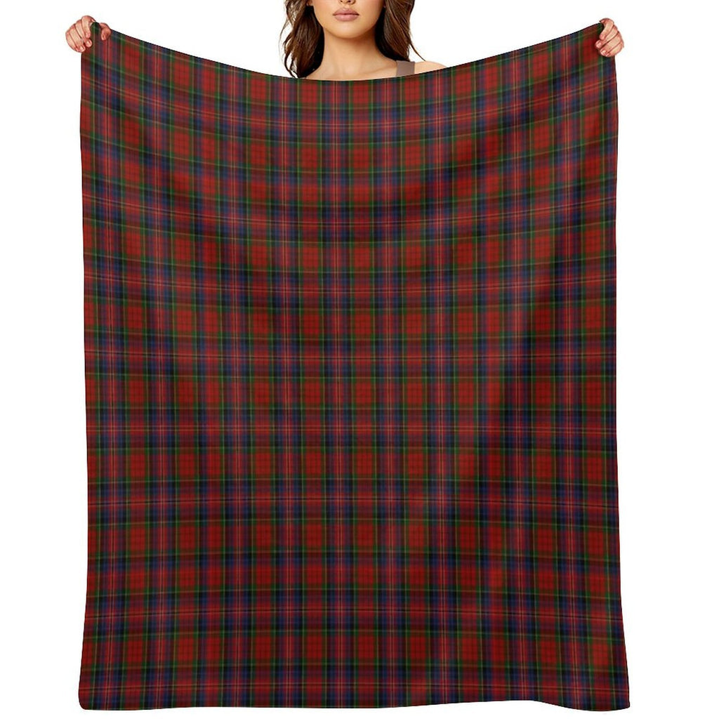 MacPherson Clan Tartan Easy Care Throw Blanket