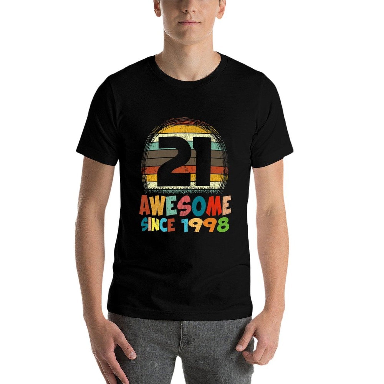 21st Birthday Retro Vintage 21st Birthday Gifts Premium  Versatile T-Shirt