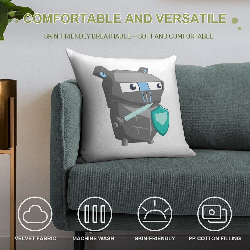 The Go Gopher Dark Knight Soft Bedroom Essential Throw Pillow