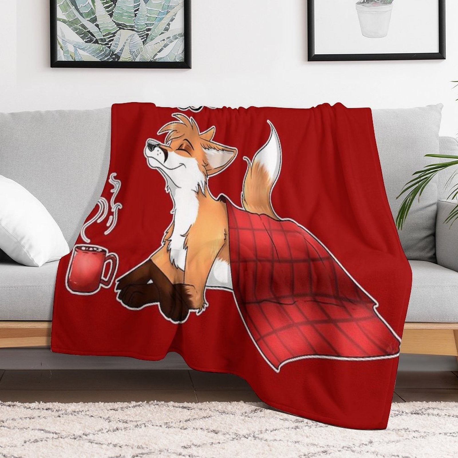 Cozy Time Foxy Blanket Comfort Throw Blanket