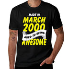 20th Birthday Made In March 2000 To Awesome  Lightweight T-Shirt