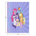My Little Ponies Machine-washable Throw Blanket
