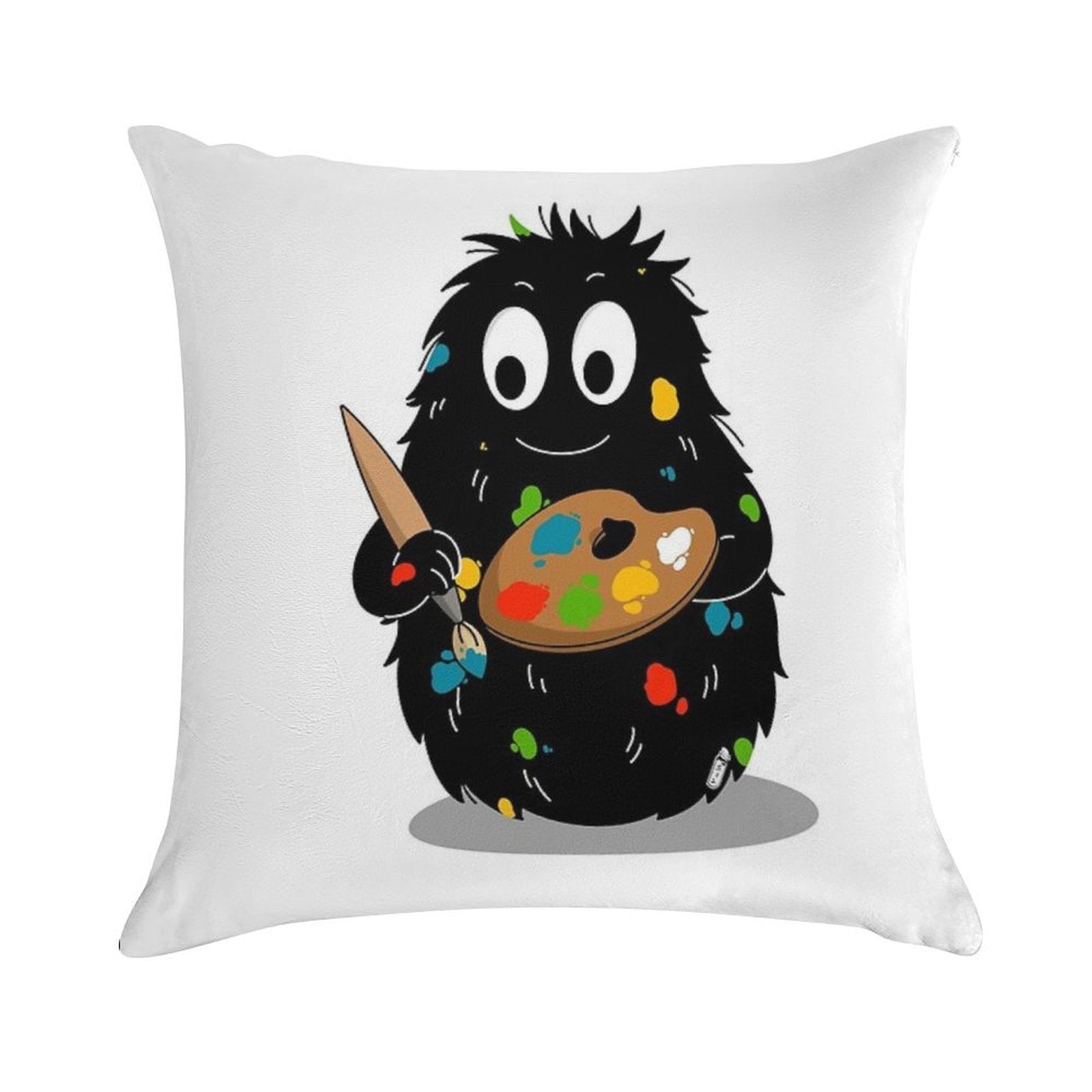 Barbouille - Barbapapa Soft Easy Maintenance Throw Pillow