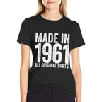 60 Years Old Made In 1961 Funny 60th Birthday  Moisture-wicking T-Shirt